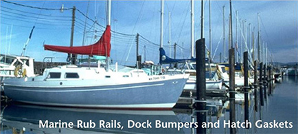 Marine harbor served by Wefco Rubber rub rails, dock bumpers, and hatch gaskets